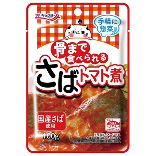 Kyokuyo Mackerel stewed with tomatoes that you can eat down to the bones 100g x 24 bags [shipped in Japan]