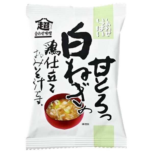 コスモス食品 しあわせいっぱい 白ねぎの鶏仕立ておみそ汁 10食×2箱入【日本出荷】