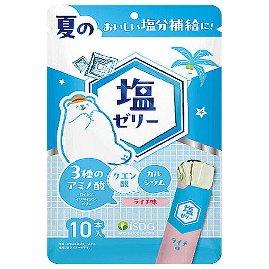 医食同源 塩ゼリー ライチ味 150g(15g×10)×8袋入【日本出荷】