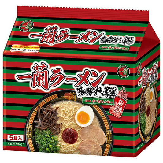 Ichiran Ichiran Ramen Curly Noodles 5-meal pack (665g) x 6 bags [Shipped in Japan]