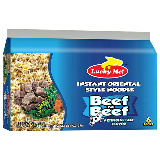 イマイ ラッキーミー ヌードルビーフ 330g(55gX6)×12袋入【日本出荷】
