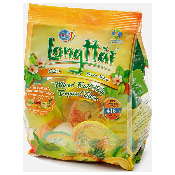 Imai LHJ Mixed Fruit Jelly - 5 Tropical Flavors 416g (26g x 16) x 12 Bags [Ships from Japan]