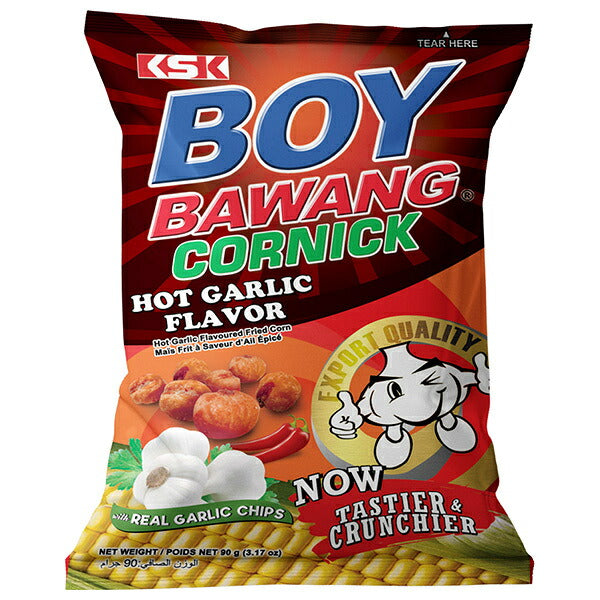 Imai BOYBAWANG Fried Corn - Hot Garlic 90g x 20 Packs [Ships from Japan]