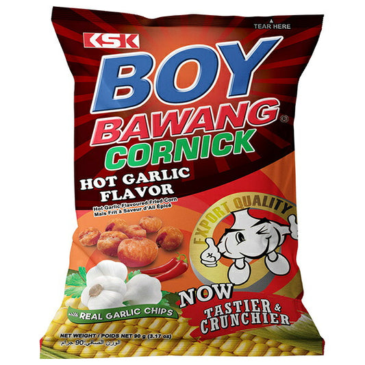 Imai BOYBAWANG Fried Corn - Hot Garlic 90g x 20 Packs [Ships from Japan]