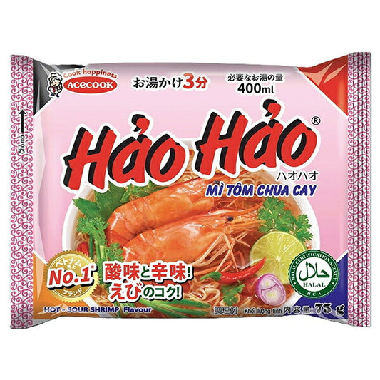 Imai Hao Hao Tom Chua Cai Spicy Shrimp 75g x 30 Packs [Ships from Japan]