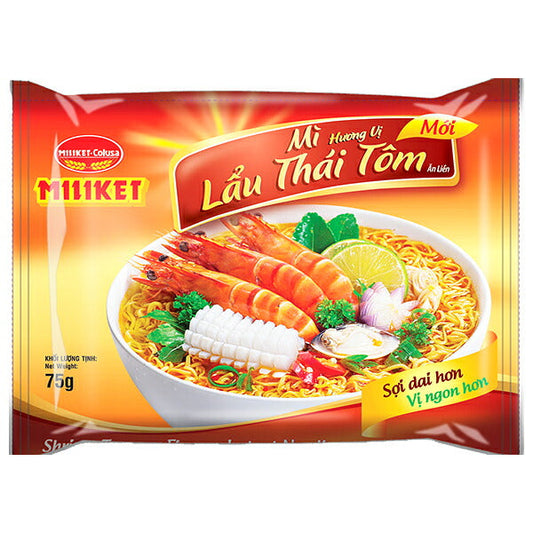 ミリケット ヌードル トムヤム風味 75g×30袋入【日本出荷】