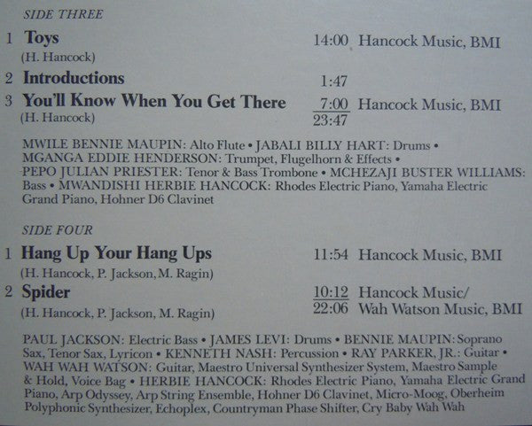Herbie Hancock - V.S.O.P. (2xVinyl, LP, Album, Stereo) Very Good (VG) / Very Good Plus (VG+)