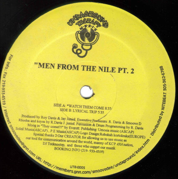 Roy Davis & Jay Juniel - Men From The Nile Pt. 2 (Vinyl, 12", 33 ⅓ RPM) Good Plus (G+) / Generic