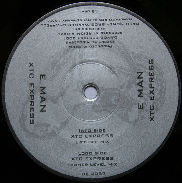 E-Man (2) - XTC Express (Vinyl, 12", 45 RPM) Very Good (VG) / Good Plus (G+)