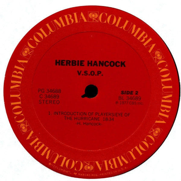 Herbie Hancock - V.S.O.P. (2xVinyl, LP, Album, Stereo) Very Good (VG) / Very Good Plus (VG+)