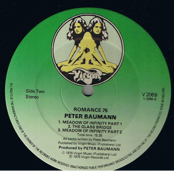 Peter Baumann - Romance 76 (Vinyl, LP, Album) Very Good Plus (VG+) / Very Good Plus (VG+)