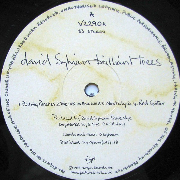 David Sylvian - Brilliant Trees (Vinyl, LP, Album, Stereo)