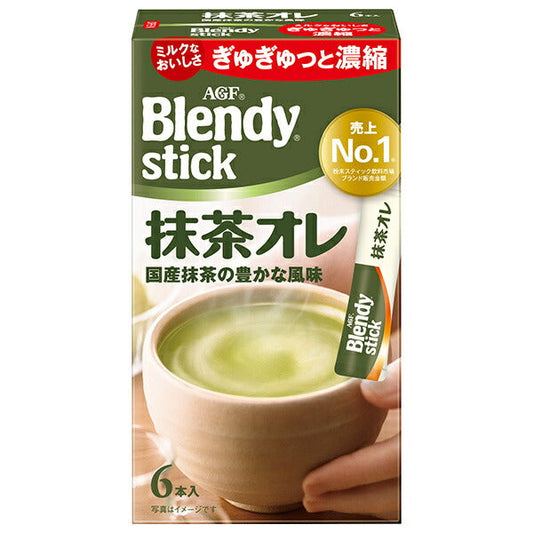 AGF ブレンディ スティック 抹茶オレ (9.7g×6本)×24箱入【日本出荷】