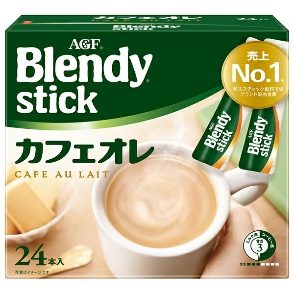 AGF ブレンディ スティック カフェオレ (8.8g×24本)×6箱入【日本出荷】