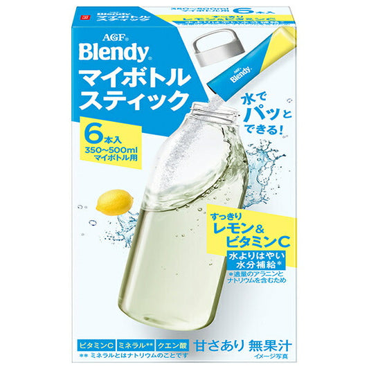 AGF Blendy My Bottle Stick Refreshing Lemon & Vitamin C (4.0g x 6 pieces) x 24 boxes [Shipped in Japan]