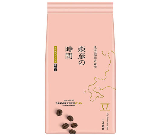 AGF 森彦の時間 豆 マイルドブレンド 140g袋×12袋入【日本出荷】