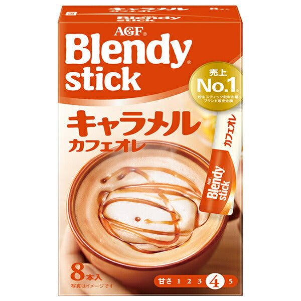 AGF ブレンディ スティック キャラメルカフェオレ (8.3g×8本)×24箱入【日本出荷】