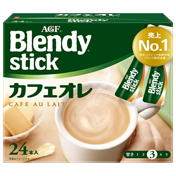 AGF ブレンディ スティック カフェオレ (8.2g×24本)×6箱入【日本出荷】