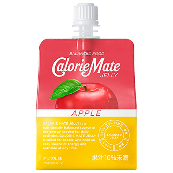 Otsuka Pharmaceutical Calorie Mate Jelly Apple Flavor 215g pouch x 24 pieces [Shipped in Japan]