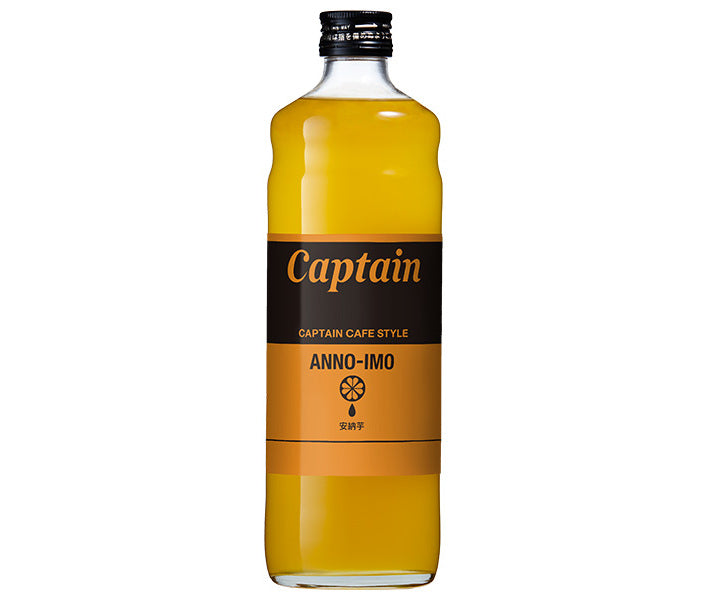 Nakamura Shoten Captain Cafe Style Annou Sweet Potato, 600ml Bottle x 12 Bottles [Ships from Japan] 