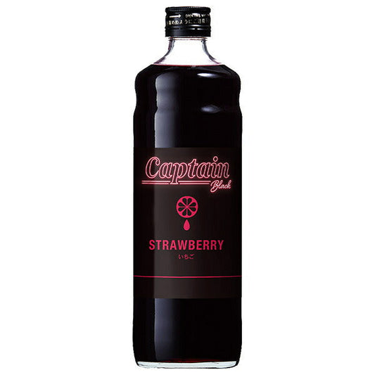 Nakamura Shoten Captain Black Strawberry 600ml Bottle x 12 [Ships from Japan] 