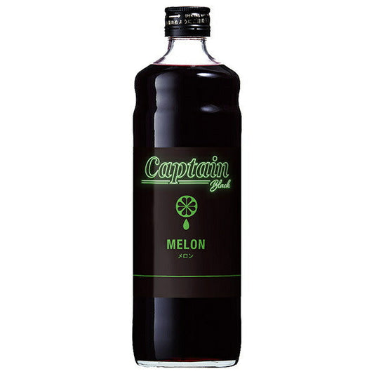 Nakamura Shoten Captain Black Melon 600ml Bottle x 12 [Ships from Japan] 
