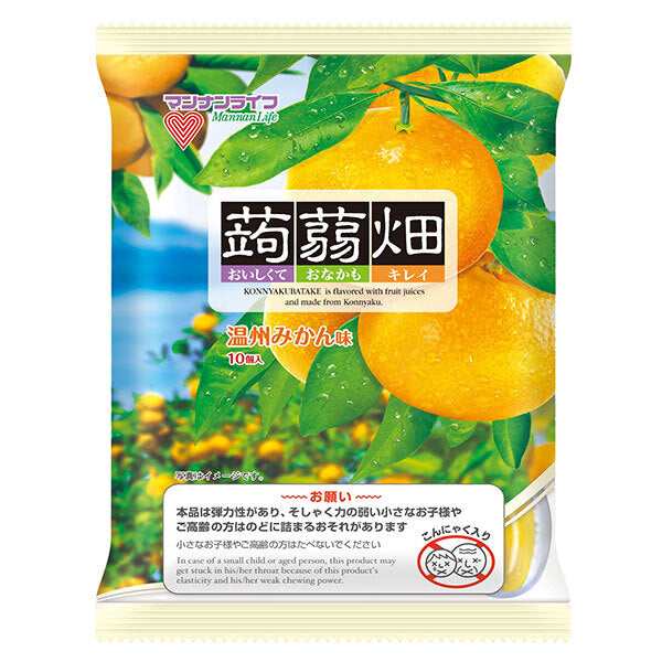 マンナンライフ 蒟蒻畑 温州みかん味 (25g×10個)×12袋入【日本出荷】