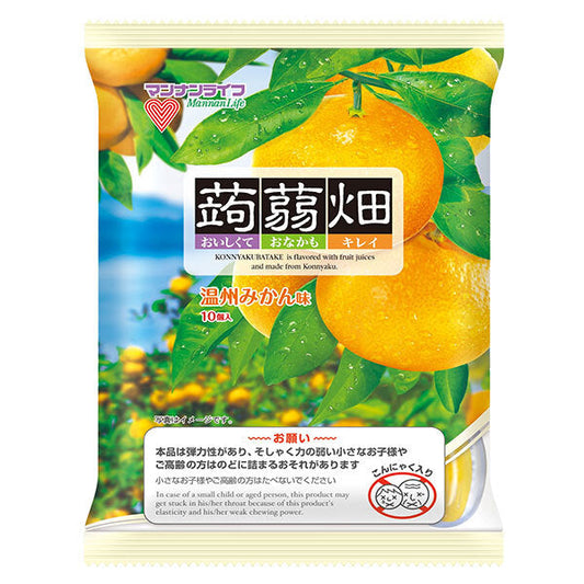 マンナンライフ 蒟蒻畑 温州みかん味 (25g×10個)×12袋入【日本出荷】