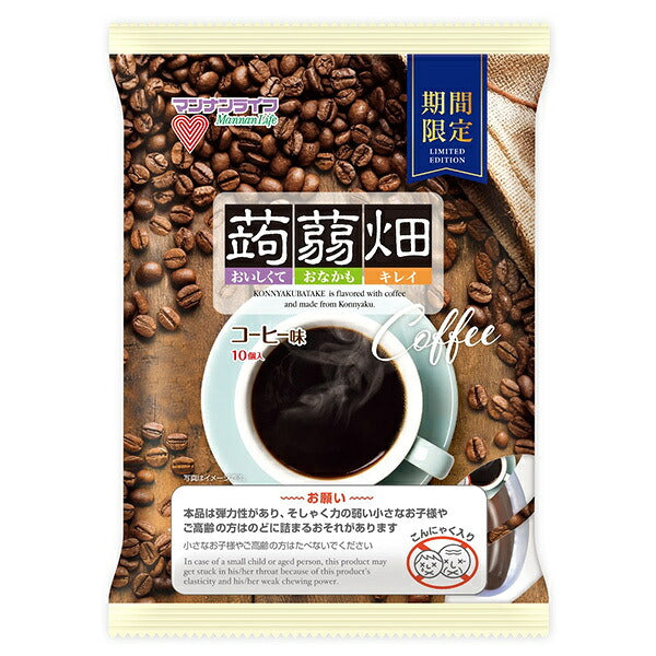マンナンライフ 蒟蒻畑 コーヒー味 (25g×10個)×12袋入【日本出荷】
