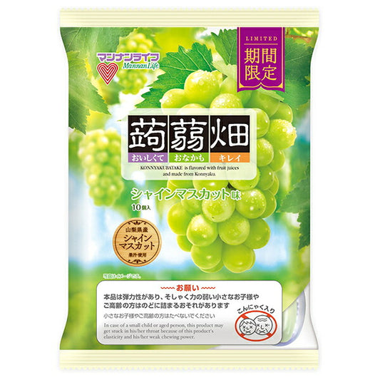 マンナンライフ 蒟蒻畑 シャインマスカット味 (25g×10個)×12袋入【日本出荷】
