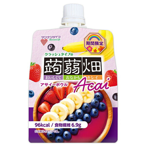 Mannan Life Crushed Type Konnyaku Hatake Acai Bowl 150g Pouch x 30 pieces [Shipped in Japan]