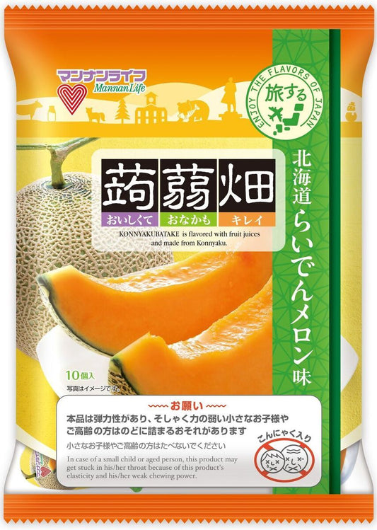 マンナンライフ 蒟蒻畑 北海道らいでんメロン味 (25g×10個)×12袋入【日本出荷】