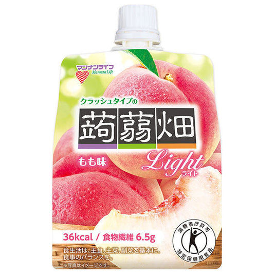 Mannan Life Crushed Type Konjac Field Light Peach Flavor [Food for Specified Health Uses Special Insurance] 150g pouch x 30 pieces [Shipped in Japan]