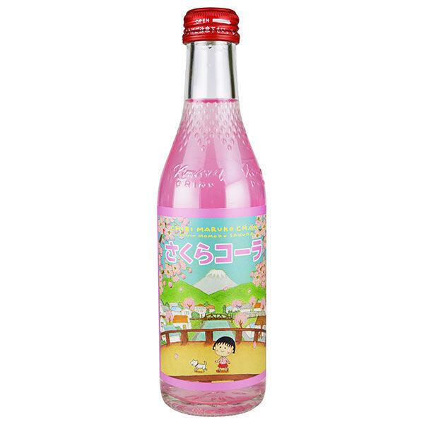木村飲料 ちびまる子ちゃん さくらコーラ 240ml瓶×20本入【日本出荷】