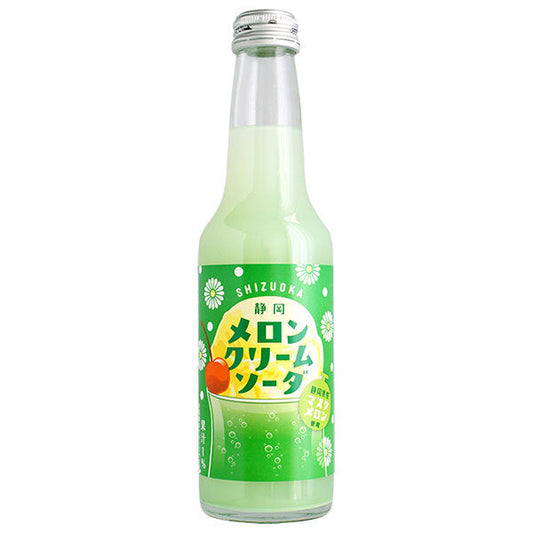 Kimura Beverage Shizuoka Melon Cream Soda, 250ml Bottles x 24 [Ships from Japan] 