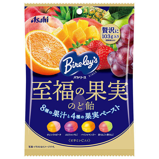 Asahi Group Foods Bayalys Blissful Fruit Throat Lozenge 103g x 6 bags [Shipped in Japan]