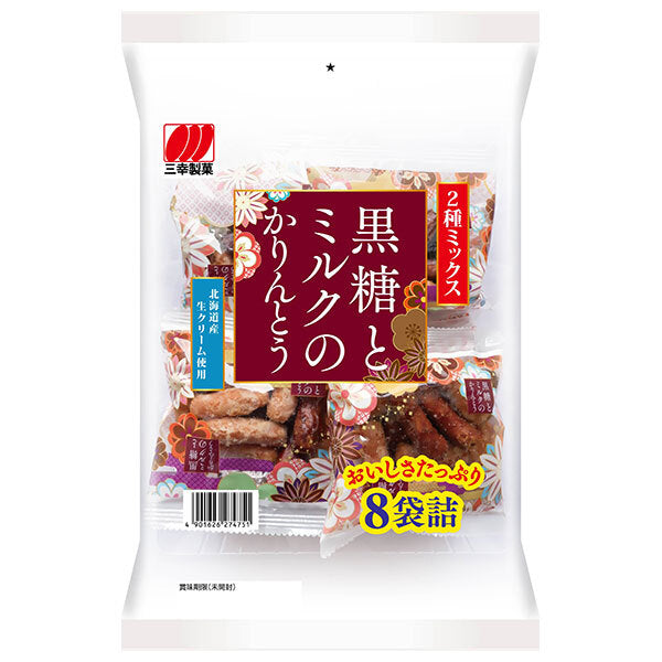 Sanko Seika Brown sugar and milk karinto 176g x 6 bags [shipped in Japan]