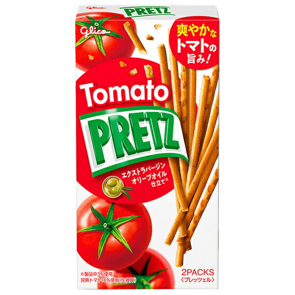 Ezaki Glico PRETZ Tomato Candy, 53g x 10 packs [Ships from Japan] 