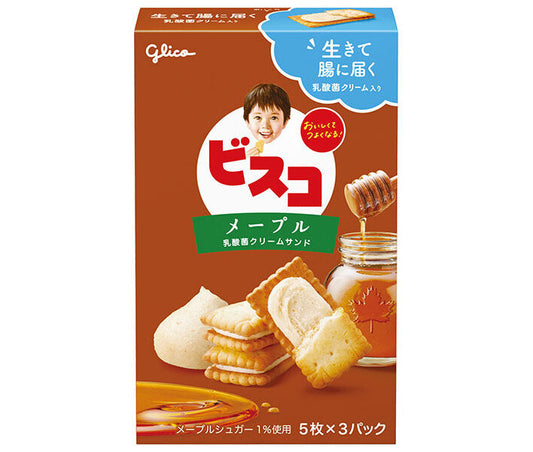 Ezaki Glico Bisco Maple 15 pieces x 10 boxes [shipped in Japan]