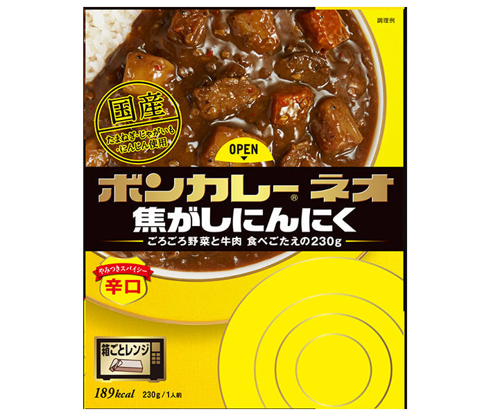 Otsuka Foods Bon Curry Neo Burnt Garlic, Addictive Spicy, 200g x 30 packs [Ships from Japan] 