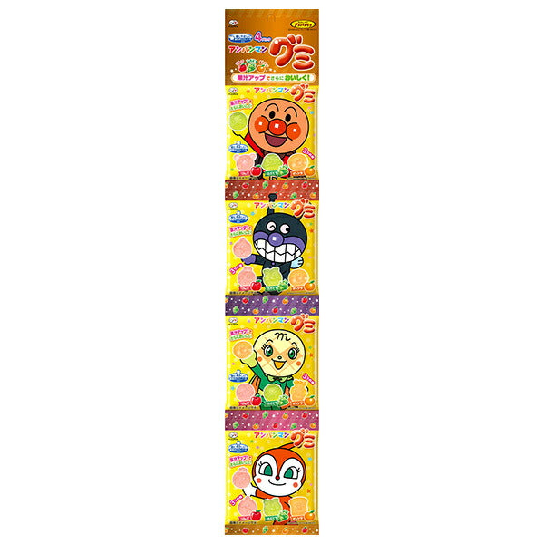 Fujiya Anpanman Gummies 4 rows 84g (21g x 4) x 10 bags [shipped in Japan]