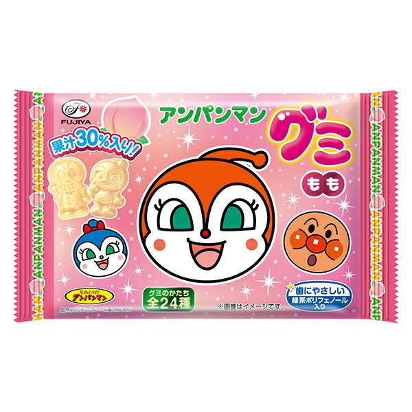 不二家 アンパンマングミ もも 6粒×20個入【日本出荷】