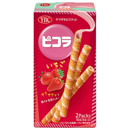 ヤマザキビスケット ピコラ いちご (5本×2P)×10個入【日本出荷】