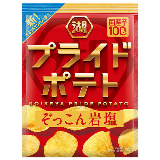 コイケヤ PRIDE POTATO プライドポテト ぞっこん岩塩 55g×12袋入【日本出荷】