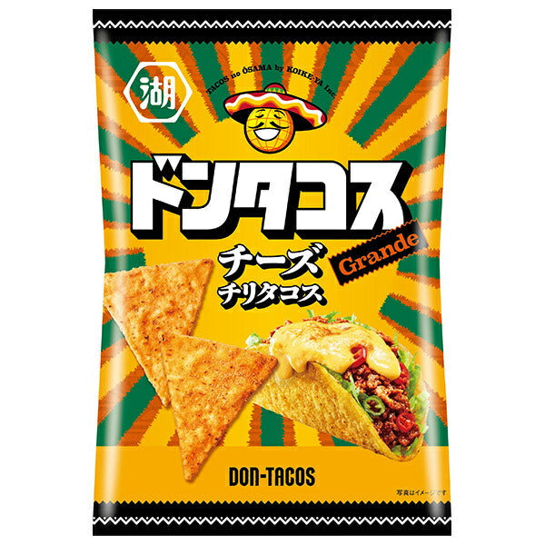 Koikeya DonTacos Cheese Chili Tacos 57g x 12 Bags [Ships from Japan]