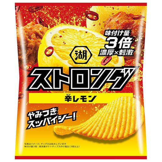 Koikeya Strong Spicy Lemon 53g x 12 bags [shipped in Japan]