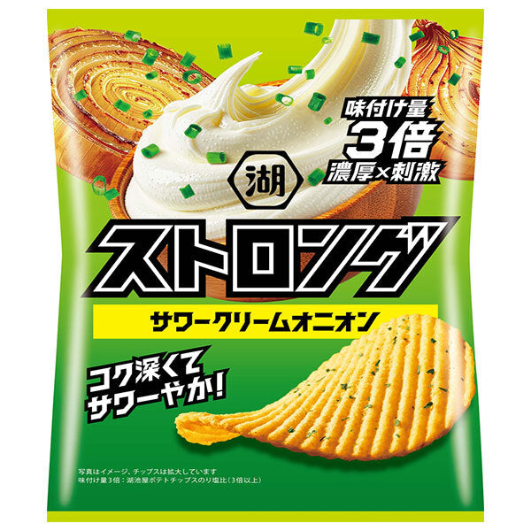 Koikeya Strong Sour Cream Onion 53g x 12 bags [shipped in Japan]