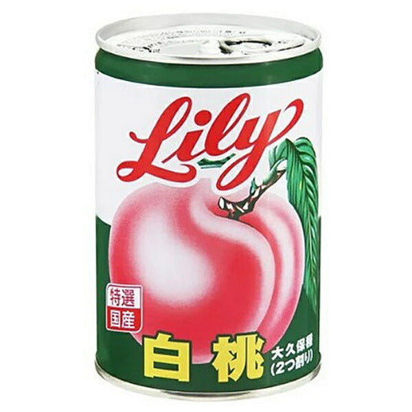 リリーコーポレーション Lily リリーの白桃4号缶 425g×12個入【日本出荷】