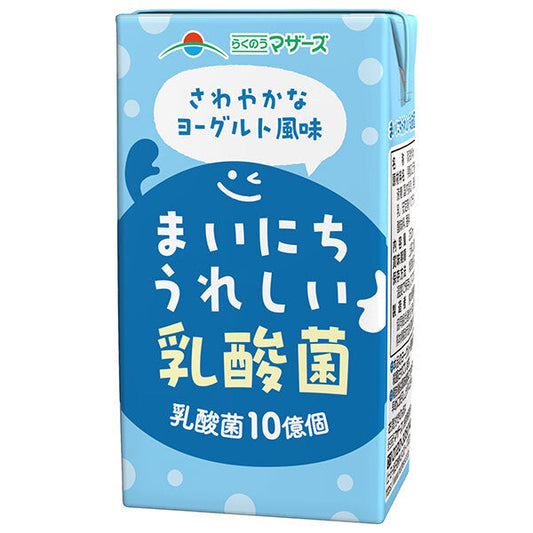 Rakunou Mothers Daily Happy Lactic Acid Bacteria 250ml Paper Pack x 24 Bottles [Ships from Japan] 