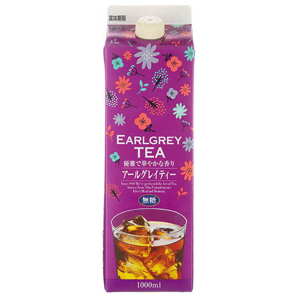 GS Food GS Earl Gray Tea Sugar Free 1000ml paper pack x 12 pieces [Shipped in Japan]